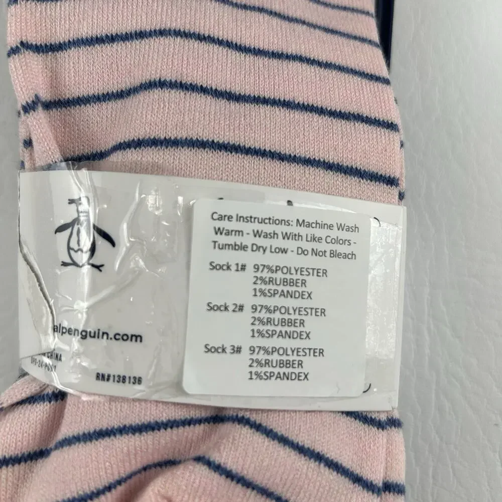 Original Penguin Men’s 4 Pack Crew Dress Socks Size 8-13 Cotton Gift Set NEW
